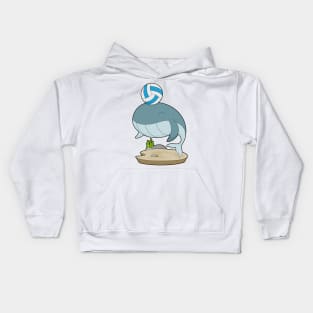 Whale Volleyball player Volleyball Kids Hoodie